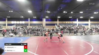 109 lbs Consi Of 8 #1 - Aziel Velasquez, War vs Elijah Ramirez, Mission Viejo Wrestling