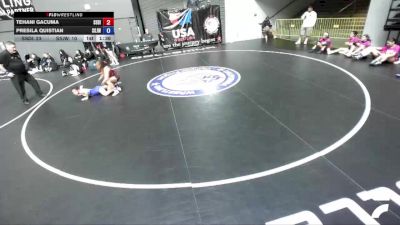 120 lbs Tehani Gacuma, SDIKWA - San Diego-Imperial Kids Wrestling Association vs Presila Quistian, SJWA - San Joaquin Wrestling Association