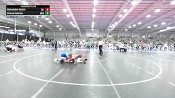 138 lbs Rr Rnd 2 - Benjamin Bush, The Asylum Red vs Dylan Gappa, Broad Axe Wrestling Academy HS2
