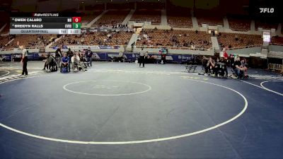 120-D2 Quarterfinal - Breidyn Ralls, Canyon View High School vs Owen Calaro, Maricopa High School