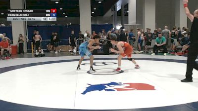 55 kg Champ. Rd Of 64 - Greysen Packer, Team Idaho Wrestling Club vs Carmello Kolb, Miller Wrestling Academy