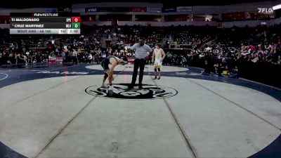 4A 160 lbs Champ. Round 1 - Cruz Martinez, West Las Vegas vs TJ Maldonado, St. Pius X