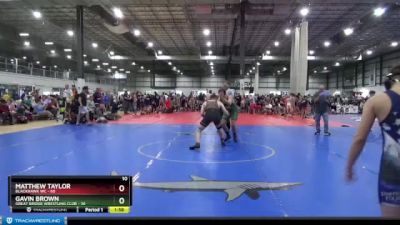 180 lbs Placement (4 Team) - Matthew Taylor, BLACKHAWK WC vs Gavin Brown, GREAT BRIDGE WRESTLING CLUB