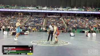 3A 150 lbs Quarterfinal - Bray Trivette, North Iredell vs Tripp Sullivan, Union Pines