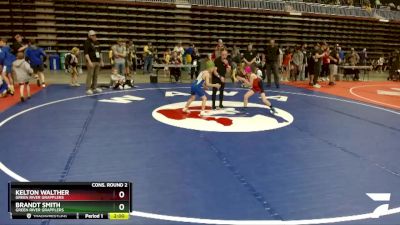 56 lbs Cons. Round 2 - Kelton Walther, Green River Grapplers vs Brandt Smith, Green River Grapplers