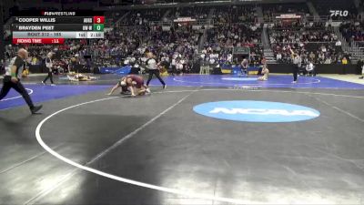 165 lbs Semifinal - Cooper Willis, Augsburg vs Brayden Peet, Wis.-Whitewater