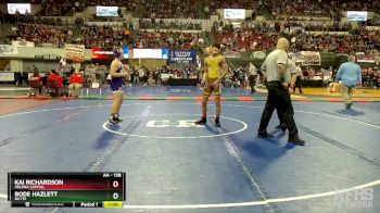 AA - 138 lbs Cons. Round 1 - Bode Hazlett, Butte vs Kai Richardson, Helena Capital