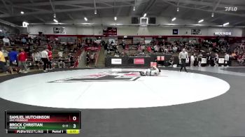 133 lbs Cons. Round 2 - Samuel Hutchinson, UNC Pembroke vs Brock Christian, Mount Olive