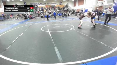 144 lbs Champ. Round 1 - Rhett Lashley, Crespi vs Brock Riffner, San Dimas