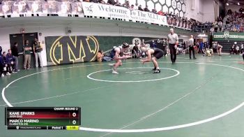 144 lbs Champ. Round 2 - Kane Sparks, Avon Ohio vs Marco Marino, Clarkston (MI)