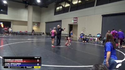 110 lbs Semis (4 Team) - Cote Spaulding, Patriots WC White vs Danielle Hagood, Untouchable Lady Reapers