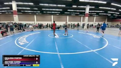 164 lbs Cons. Round 2 - Okaleigh Porter, Texas vs Destinee Harris, Finesse Wrestling Club