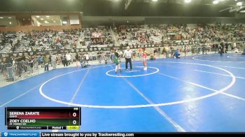 92-92 lbs Cons. Semi - Zoey Coelho, St. Maries WC vs Serena Zarate, Idaho