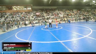 92-92 lbs Cons. Semi - Zoey Coelho, St. Maries WC vs Serena Zarate, Idaho