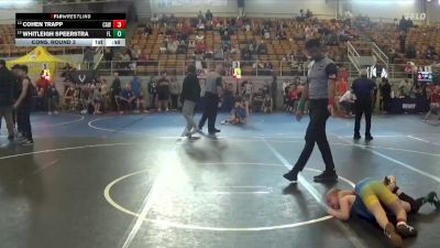 65 lbs Cons. Round 3 - Cohen Trapp, Clyde Amatuer Wrestling vs Whitleigh Speerstra, Adena Youth