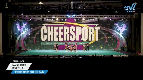 Maine Stars - Empire [2025 L4 Senior Coed - D2 - Small Day 3] 2025 CHEERSPORT National All Star Cheerleading Championship