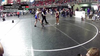 126 lbs Cons. Round 3 - Yasmin Perez Lopez, Grand Island Legacy Girls Wrestling Club vs Clara McLaughlin, Seward Wrestling Club