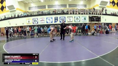 157 lbs Cons. Round 2 - Grant Plunkett, Noblesville Wrestling Club vs Graydon Staley, Unattached