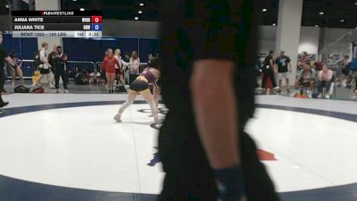 105 lbs Cons. Sub-quarters - Anna White, North Dakota vs Juliana Tice, Greater Heights Wrestling