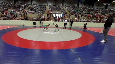 79 lbs Semifinal - Aasar Freeland, Glasgow Wrestling Academy vs Wyatt Lavender, The Storm Wrestling Center