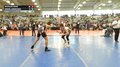 145 lbs Consi Of 64 #2 - Nicholas Genin, MA vs Miguel Arredondo, FL