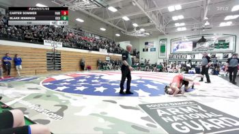 150 lbs Placement Matches (8 Team) - Carter Sommer, Parkston vs Blake Jennings, Kingsbury County