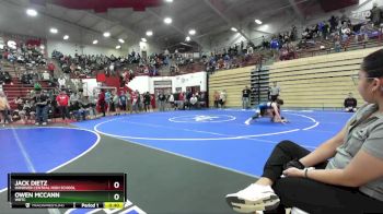 126 lbs Champ. Round 2 - Owen McCann, WRTC vs Jack Dietz, Hanover Central High School