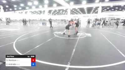 132 lbs 2nd Place - Santos Montoya, No Team vs Cash Andrade, Mantanona TC