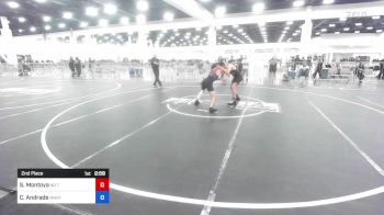 132 lbs 2nd Place - Santos Montoya, No Team vs Cash Andrade, Mantanona TC