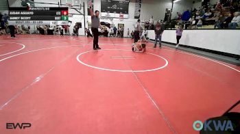 85 lbs Quarterfinal - Judah Aguayo, Grove Takedown Club vs Jamey Scott, Northeast Take Down Club
