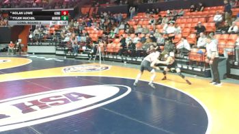1A 144 lbs Cons. Round 2 - Nolan Lowe, Gibson City (G.C.-Melvin-Sibley) vs Tyler Huchel, Fithian (Oakwood)
