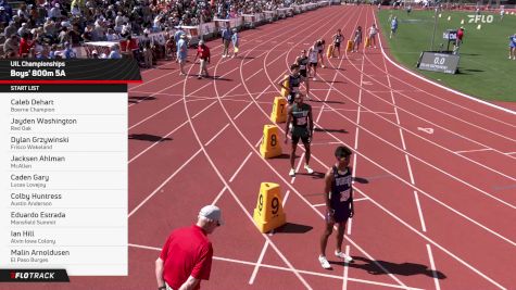 High School Boys' 800m 5A, Finals 1