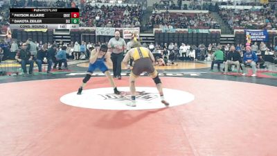 Cons. Round 3 - Payson Allaire, Choteau vs Dakota Zeiler, Saint Ignatius / Charlo