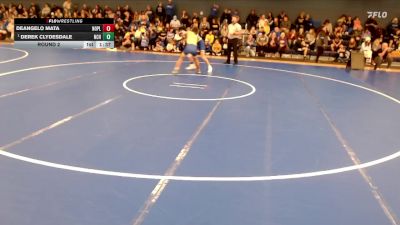 132 lbs Round 2 - Derek Clydesdale, Norton Community HS vs DeAngelo Mata, North Platte