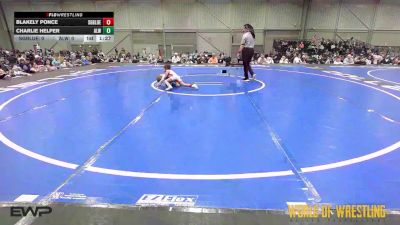 40 lbs Rr Rnd 1 - Blakely Ponce, Super Girls K-6 Red vs Charlie Helper, Aztec Lady Warriors K-6