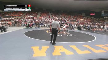 115 lbs 1st Place Match - Cambree Obermeyer, Chapman HS vs Kaylee Pankey, Tonganoxie HS