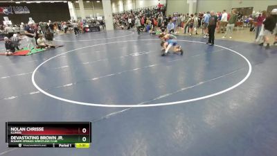 120 lbs Champ. Round 1 - Nolan Chrisse, Illinois vs Devastating Brown Jr., Bonner Springs Wrestling Club