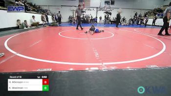 60 lbs Round Of 16 - Harper Atkinson, Wyandotte Youth Wrestling vs Kamden Woolman, Tiger Trained Wrestling