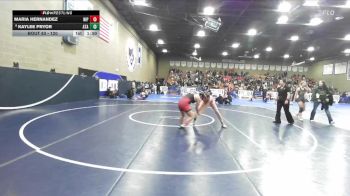 120 lbs Champ. Round 2 - Maria Hernandez, Nipomo vs Kaylee Pryor, Atascadero