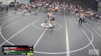 5A 220 lbs Quarterfinal - Henry Debbout, Fort Mill vs Joshua Neblo, River Bluff