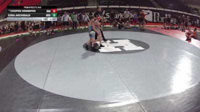74 lbs Champ. Round 4 - Cooper Hennefer, Idaho vs Ezra Archibald, Oregon