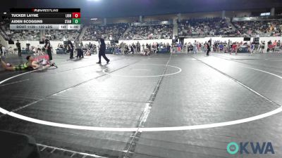 132 lbs Semifinal - Tucker Layne, Lions Wrestling Academy vs Aiden Scoggins, Standfast