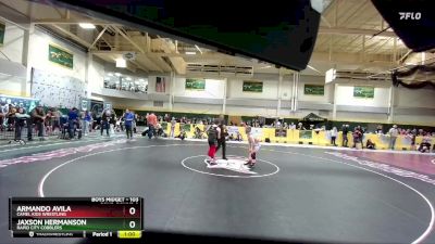 103 lbs Cons. Round 3 - Armando Avila, Camel Kids Wrestling vs Jaxson Hermanson, Rapid City Cobblers