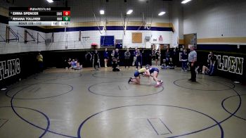 112 lbs Semifinal - Rhiana Tolliver, Ringgold Hs vs Emma Spencer, Saegertown Hs