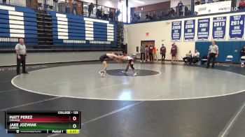 125 lbs Semifinal - Jake Jozwiak, Eureka vs Matt Perez, Chicago