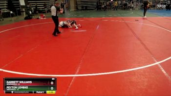 85 lbs Placement (4 Team) - Peyton Lembke, Westfield vs Garrett Williams, Northfield