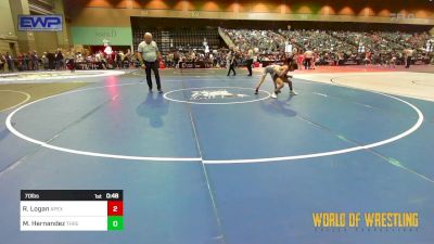 70 lbs Semifinal - Raphael Logan, Apex vs Maximus Hernandez, THRESHOLD WRESTLING CLUB