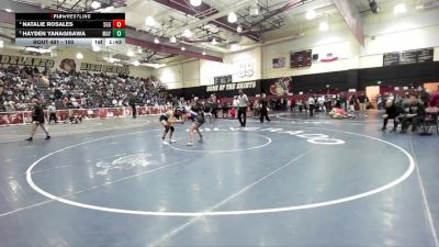 100 lbs Quarterfinal - Hayden Yanagisawa, Mayfair vs Natalie Rosales, Santiago/GG