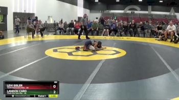 60 lbs Placement Matches (8 Team) - Levi Sisler, Team Missouri (MO) vs Landon Caro, Team 922 (OH-PA)