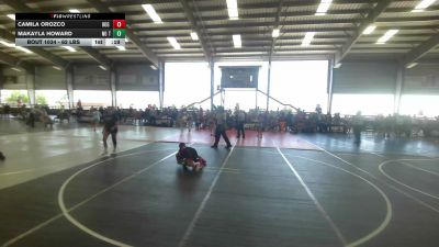 62 lbs Consolation - Camila Orozco, 806 Takedown Wreslting vs Makayla Howard, No Team